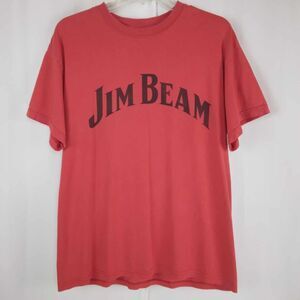 Vintage Jim Beam Bourbon Alcohol Men Size Medium Red T-Shirt
